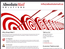 Tablet Screenshot of absolutemailsolutions.ca